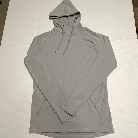 Barbell Apparel Men’s Gray Hooded Workout Sweatshirt - Picture 2 of 9